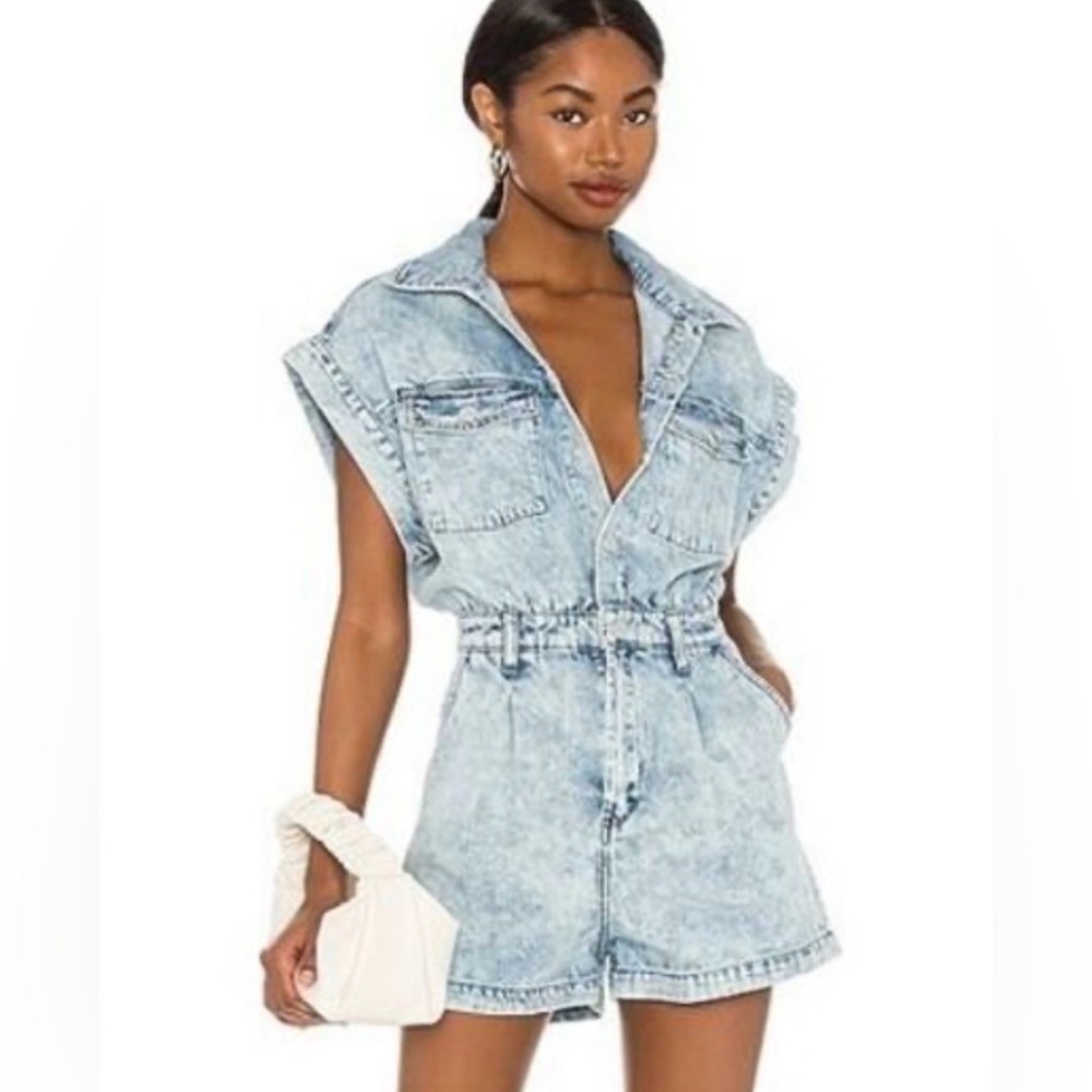 Denim romper